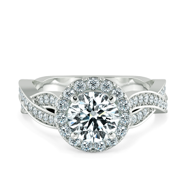 Nhẫn kim cương Halo Twist NKC2406 1